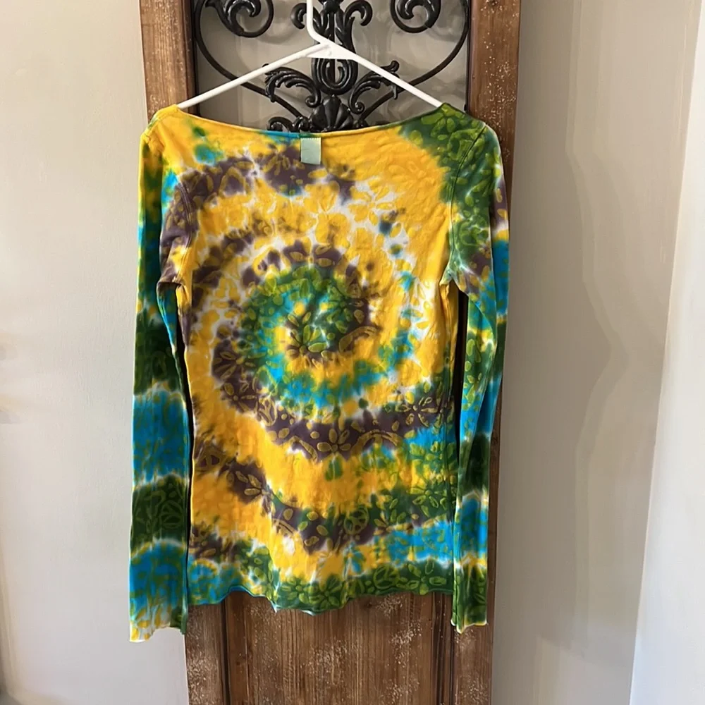 Lucky brand long sleeve tie dye shirt - Picture 2 of 5
